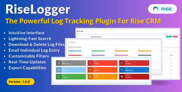 RiseLogger  The Powerful Log Tracking Plugin for Rise CRM