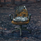 Remains Of An Office Chair After A Forest Fire - PhotoDune Item for Sale