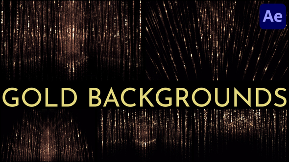 Gold Backgrounds for After Effects