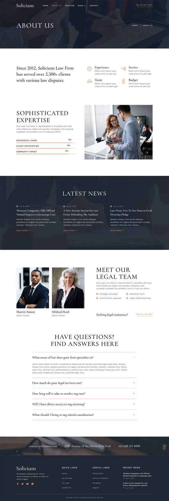 Solicians – Attorney Law Firm Elementor Template Kit by jegtheme ...