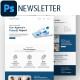 Corporate Agency Email Newsletter PSD Template
