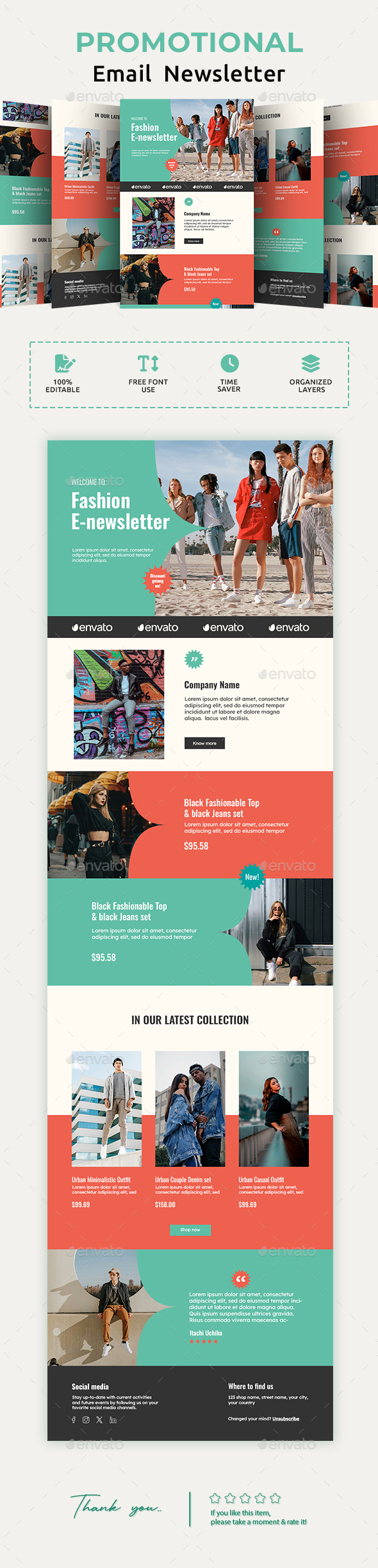 [DOWNLOAD]Lifestyle Fashion Email Newsletter PSD Template
