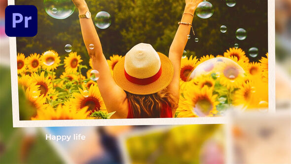 Memories Photo Slideshow Premiere Pro template preview