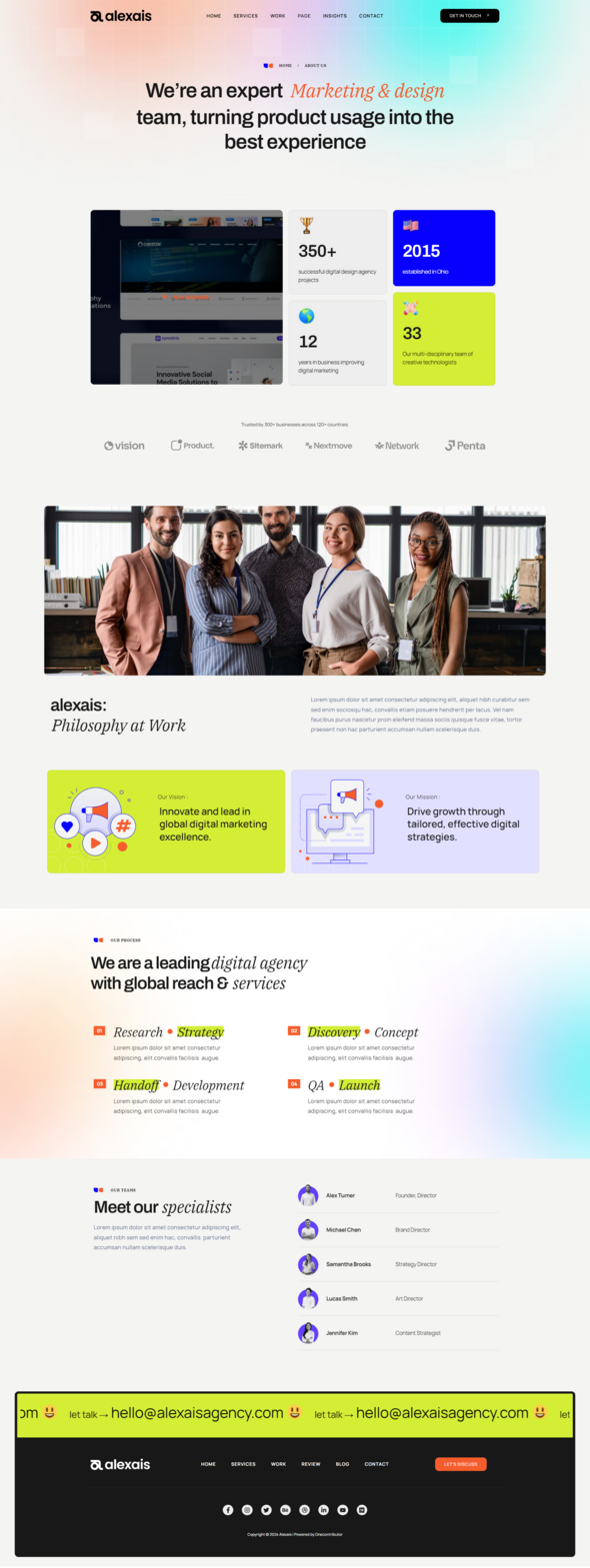 Alexais - Digital Marketing Agency Elementor Template Kit by onecontributor