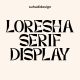 Loresha Serif Display Font