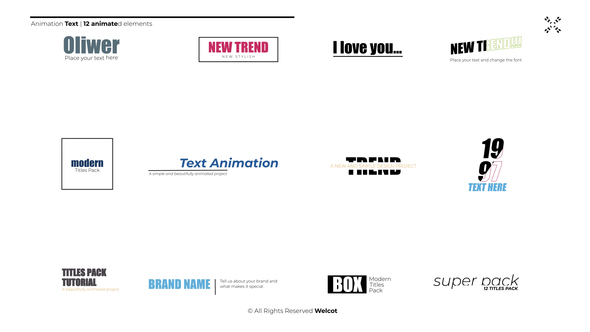 Animation Text | After Effects Titles template preview