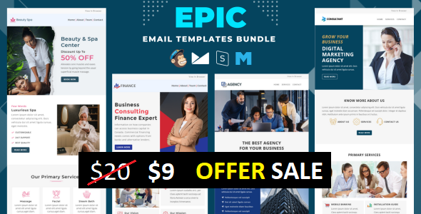 Epic – Multi-Concept Email Templates Bundle
