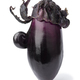 Deformed happy purple eggplant isolated on white background close up - PhotoDune Item for Sale