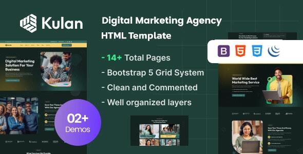 Kulan - Digital Marketing Agency HTML5 Template