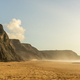 Cordoama Beach in Portugal. Atlantic Ocean and rocky cliffs at sandy beach - PhotoDune Item for Sale