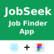 Online Job Finder App | UI Kit | Reactnative | Figma FREE | JobSeek