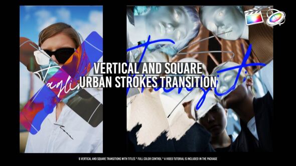 Vertical And Square Urban Strokes Transitions