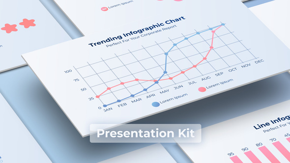 Corporate Infographics Presentation Product Promo template preview