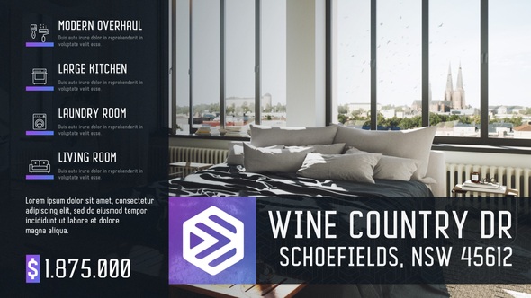 Real Estate Slides III Product Promo template preview