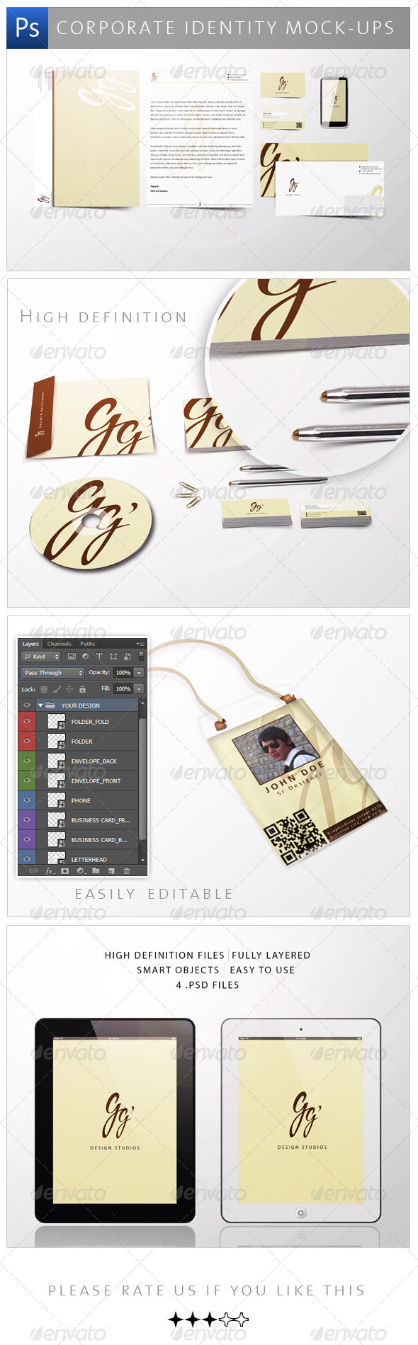 Corporate Identity Mock-ups - Print Product Mock-Ups
