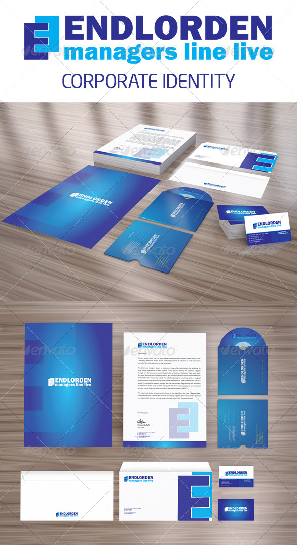 Endlorden Corporate Identity Package - Stationery Print Templates