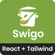 Swigo - Fast Food And Restaurant React Tailwind CSS Template