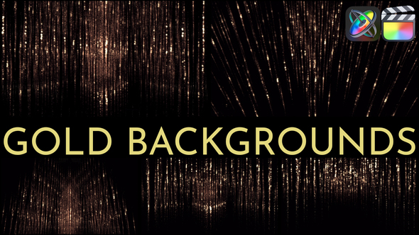 Gold Backgrounds for FCPX