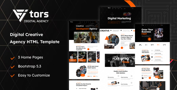 Vitors – Digital Marketing Agency Responsive HTML5 Template