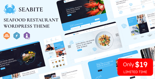 Seabite – Seafood Restaurant WordPress Theme