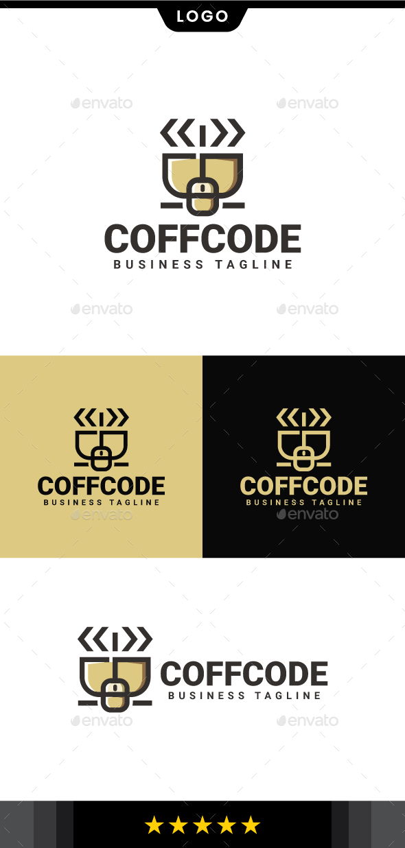Coffee Code Logo Template