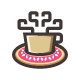Donut & Coffee Logo Template