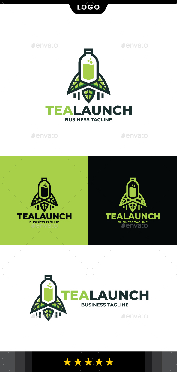 [DOWNLOAD]Green Tea Launch Logo Template