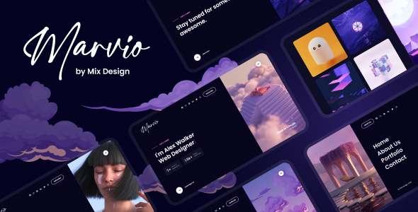 Marvio - Coming Soon & Portfolio Template