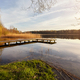 Scenic sunset with a pier on a lake near the town of Recz, West Pomeranian Voivodeship, Poland. - PhotoDune Item for Sale