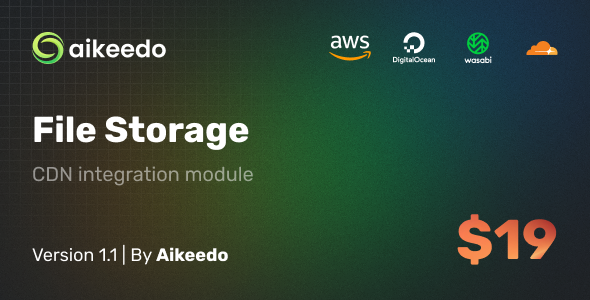 Aikeedo Cloud Storage Plugin - AWS S3, Digital Ocean Spaces, Wasabi, Cloudflare R2