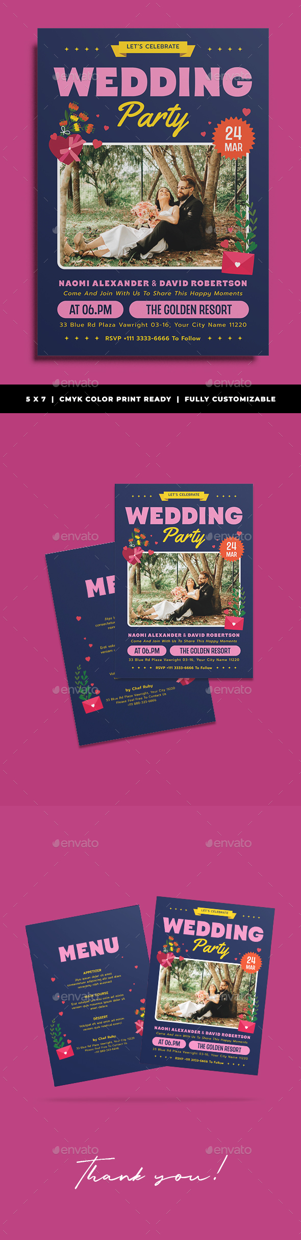 Syches Wedding Invitation Template