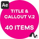 Minimal Title &amp; Callout V.2 - VideoHive Item for Sale
