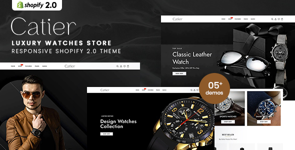 Catier - Luxury Watches Store Shopify 2.0 Theme
