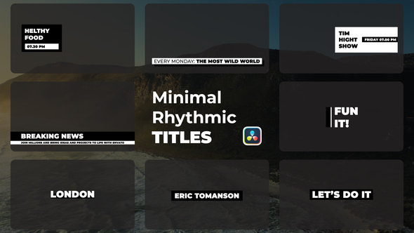 Minimal Rhythmic Titles | DaVinci Resolve