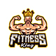 Bodybuilding Mascot Logo Template