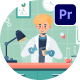 5 Concepts Flat Character Scientist MOGRTs For Premiere Pro - VideoHive Item for Sale