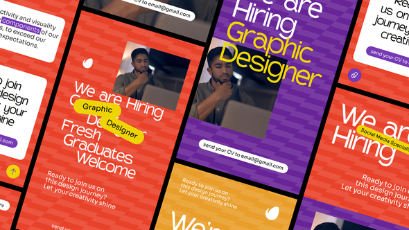 Job Hiring Instagram Story Pack Product Promo template preview