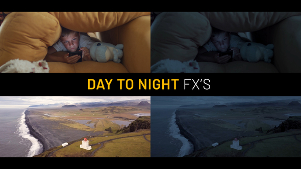 Day to Night Effects | After Effects Elements template preview