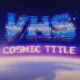 Retrowave Cosmic Title & Logo 