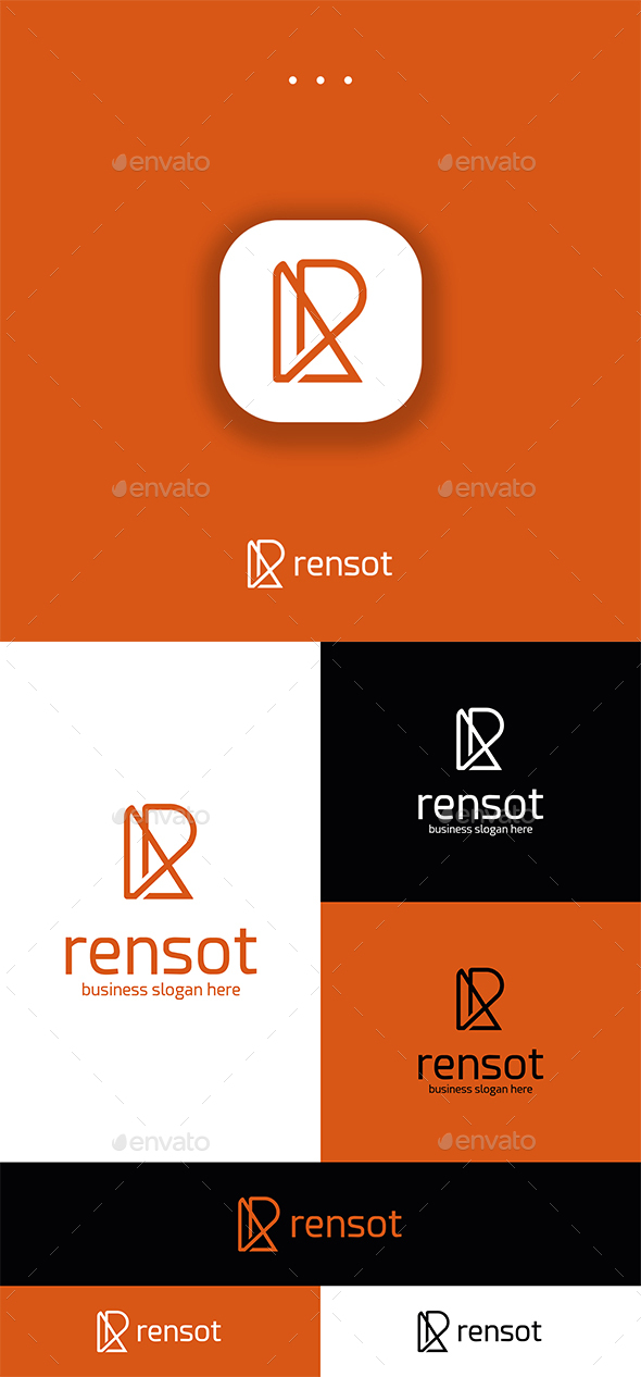 Abstract R Logo Letter - Rensot