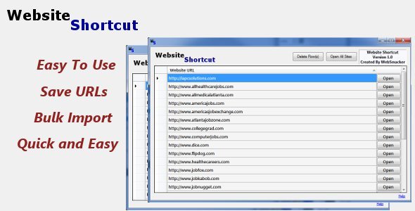Website Shortcut Tool – Link Manager