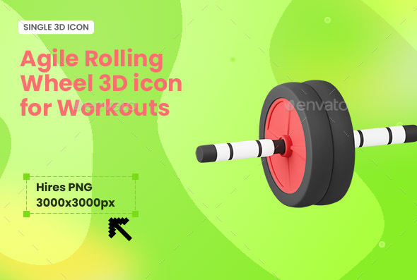 Agile Rolling Wheel 3D for Workouts