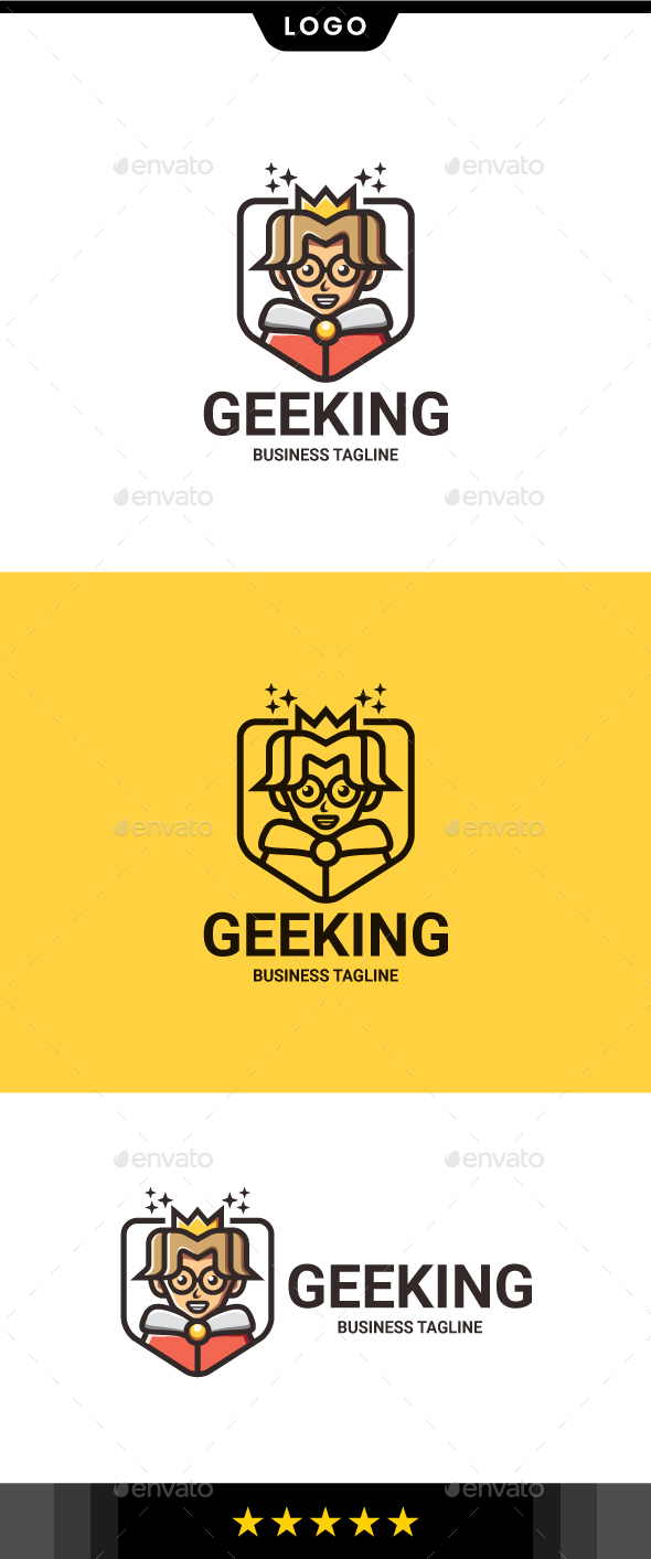 [DOWNLOAD]Geek King Logo Template