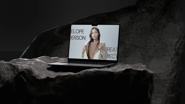 Dark Web Mockups Premiere Pro template preview