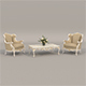 Classic European Style Coffee Table and Armchair 24