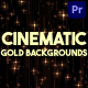 Cinematic Gold Backgrounds for Premiere Pro - VideoHive Item for Sale