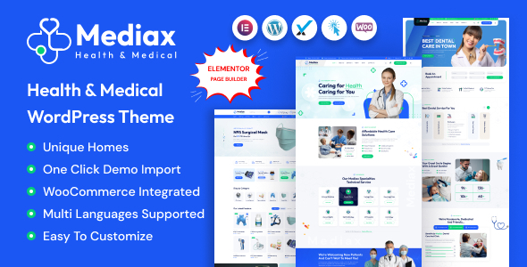 Free download Mediax - Health & Medical WordPress Theme