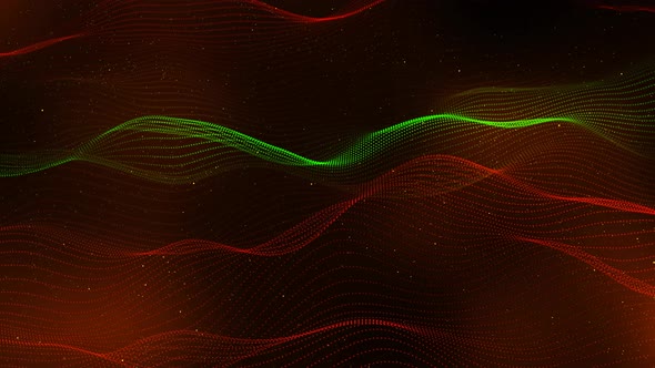 Brown Color Technology Digital Particle Line Wave Background Animation alt