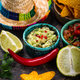 Traditional Mexican food nachos, salsa, guacamole, tequila. - PhotoDune Item for Sale