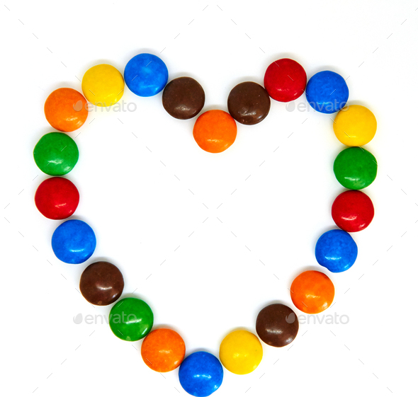 Colorful Chocolate Buttons Stock Photo By Foodphotoalex 